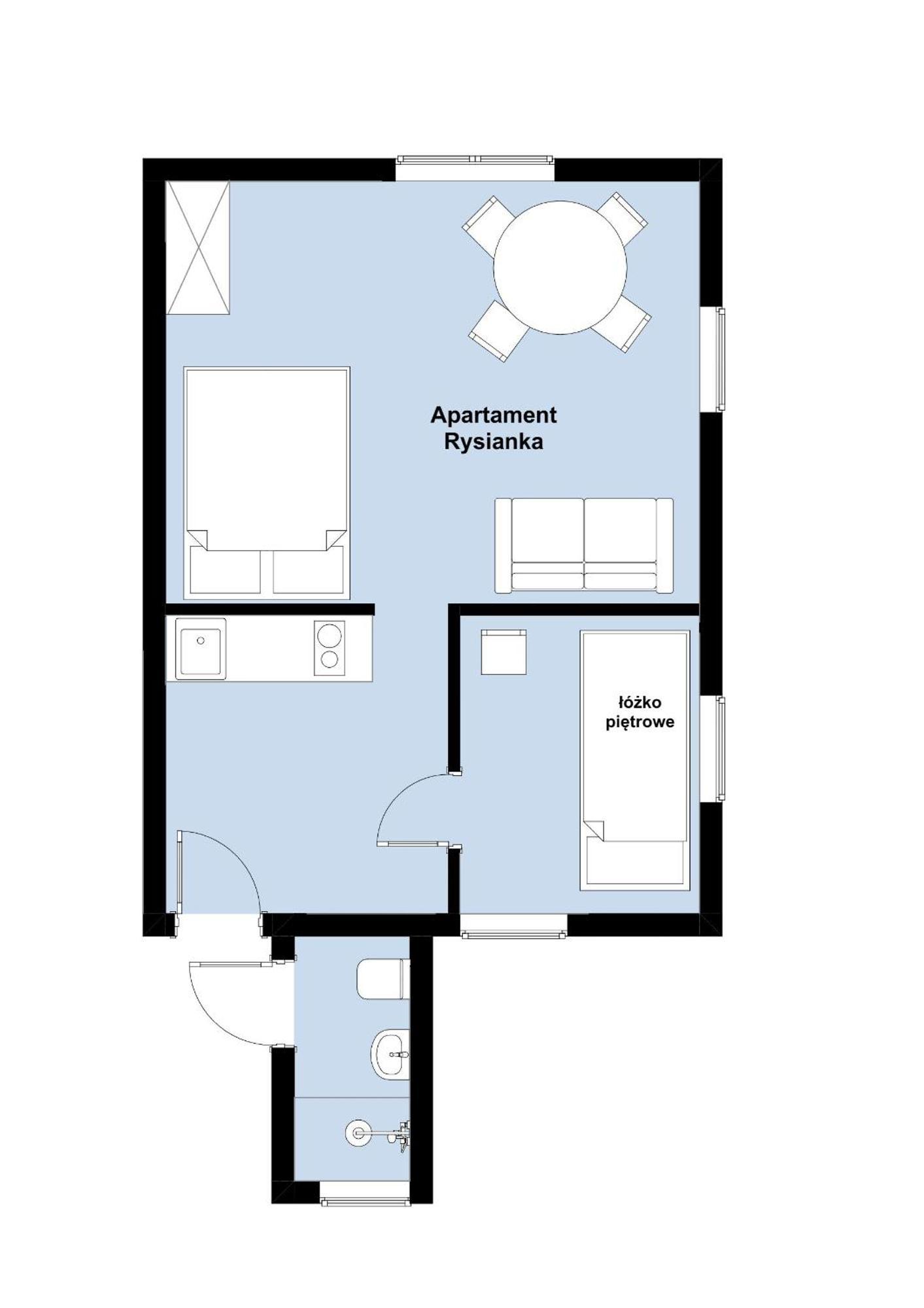 W Deski Dom Apartamenty Krzyzowa Ngoại thất bức ảnh